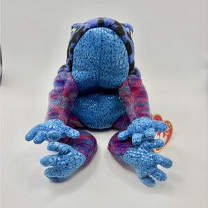 Ty Blue and Pink Reptile Dart Plush